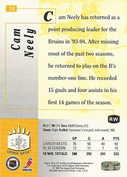 1993-94 Upper Deck - SP #10 Cam Neely Back