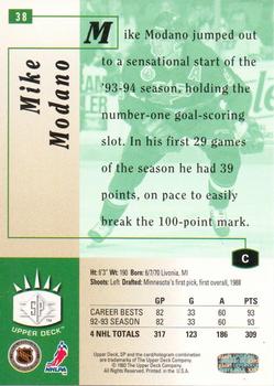 1993-94 Upper Deck - SP #38 Mike Modano Back