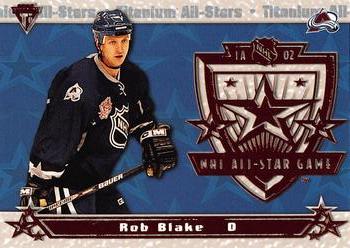 2001-02 Pacific Private Stock Titanium - All-Stars #5 Rob Blake Front