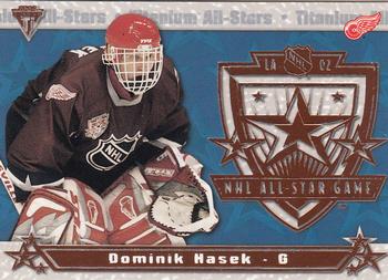2001-02 Pacific Private Stock Titanium - All-Stars #7 Dominik Hasek Front