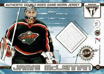 2001-02 Pacific Private Stock Titanium - Authentic Double-Sided Jerseys #15 Lyle Odelein / Jamie McLennan Back