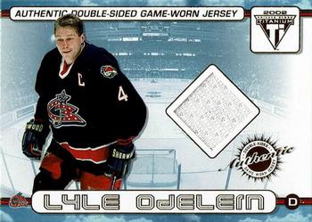 2001-02 Pacific Private Stock Titanium - Authentic Double-Sided Jerseys #15 Lyle Odelein / Jamie McLennan Front