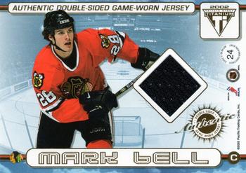 2001-02 Pacific Private Stock Titanium - Authentic Double-Sided Jerseys #24 Eric Daze / Mark Bell Back