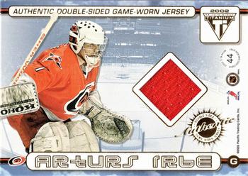 2001-02 Pacific Private Stock Titanium - Authentic Double-Sided Jerseys #44 Tom Barrasso / Arturs Irbe Back