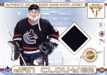 2001-02 Pacific Private Stock Titanium - Authentic Double-Sided Jerseys #56 Markus Naslund / Dan Cloutier Back