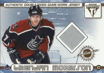 2001-02 Pacific Private Stock Titanium - Authentic Double-Sided Jerseys #57 Brendan Morrison / Marty Turco Front