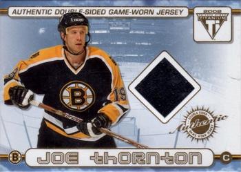 2001-02 Pacific Private Stock Titanium - Authentic Double-Sided Jerseys #74 Joe Thornton / Bill Guerin Front