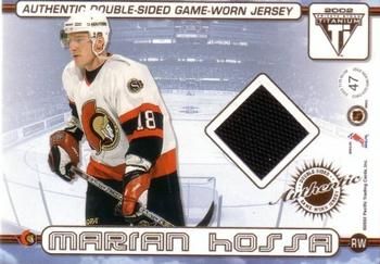 2001-02 Pacific Private Stock Titanium - Authentic Double-Sided Jerseys #47 Martin Havlat / Marian Hossa Back