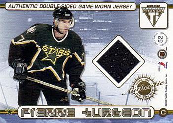 2001-02 Pacific Private Stock Titanium - Authentic Double-Sided Jerseys #52 Mike Modano / Pierre Turgeon Back