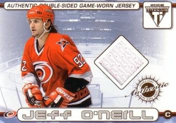 2001-02 Pacific Private Stock Titanium - Authentic Double-Sided Jerseys #62 Jeff O'Neill / Erik Cole Front