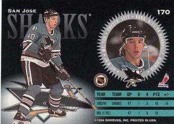 1994-95 Donruss #170 Mike Rathje Back