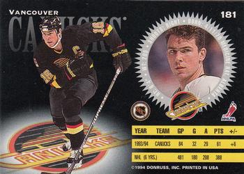  (CI) Trevor Linden Hockey Card 1994-95 Ultra (base