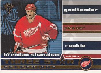 2001-02 Pacific Private Stock Titanium - Three-Star Selections #14 Brendan Shanahan Front