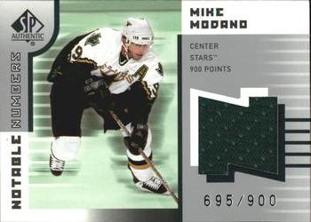 2001-02 SP Authentic - Notable Numbers #NN-MO Mike Modano Front