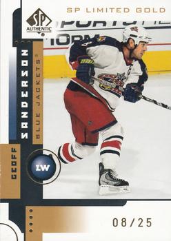 2001-02 SP Authentic - Limited Gold #22 Geoff Sanderson Front
