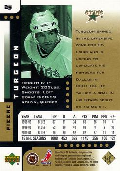 2001-02 SP Authentic - Limited Gold #25 Pierre Turgeon Back