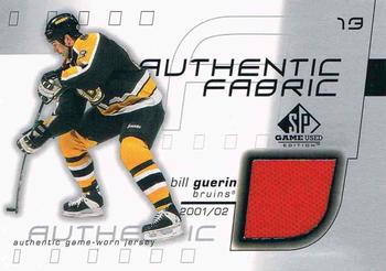 2001-02 SP Game Used - Authentic Fabric #AF-BG Bill Guerin Front