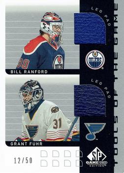 2001-02 SP Game Used - Tools of the Game #CT-RF Bill Ranford / Grant Fuhr Front