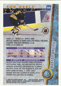 1994-95 Finest #22 Cam Neely Back