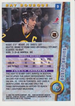 1994-95 Finest #35 Ray Bourque Back