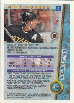 1994-95 Finest #106 Mike Modano Back