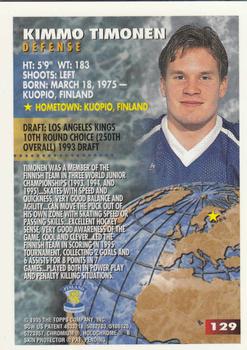1994-95 Finest #129 Kimmo Timonen Back