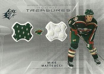 2001-02 Upper Deck Rookie Update - SPx Rookie Treasures #RT-MM Mike Matteucci Front