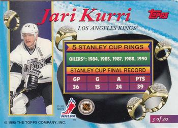 1994-95 Finest - Ring Leaders #3 Jari Kurri Back