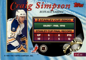1994-95 Finest - Ring Leaders #7 Craig Simpson Back