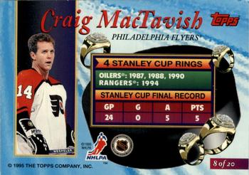 1994-95 Finest - Ring Leaders #8 Craig MacTavish Back