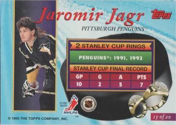 1994-95 Finest - Ring Leaders #15 Jaromir Jagr Back