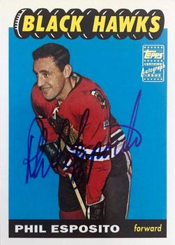 2001-02 Topps - Rookie Reprints Autographed #116 Phil Esposito Front