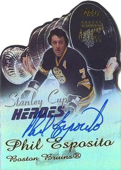 2001-02 Topps - Stanley Cup Heroes Autographed #SCHA-PE Phil Esposito Front
