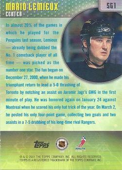 2001-02 Topps - Stars of the Game #SG1 Mario Lemieux Back