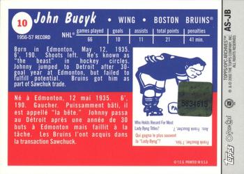 2001-02 Topps / O-Pee-Chee Archives - Arena Seats #AS-JB Johnny Bucyk Back