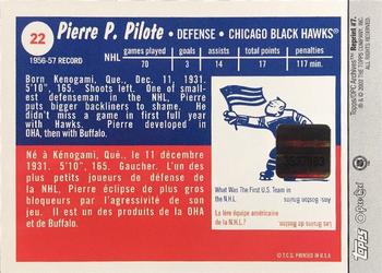 2001-02 Topps / O-Pee-Chee Archives - Autographs #7 Pierre Pilote Back
