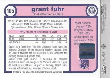 2001-02 Topps / O-Pee-Chee Archives - Autographs #91 Grant Fuhr Back