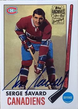 2001-02 Topps / O-Pee-Chee Archives - Autographs #53 Serge Savard Front