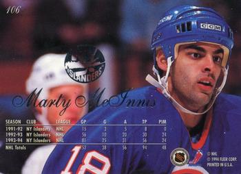 1994-95 Flair #106 Marty McInnis Back