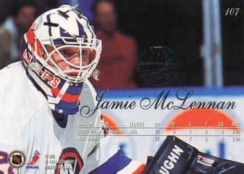 1994-95 Flair #107 Jamie McLennan Back