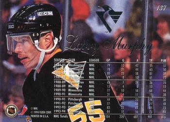 1994-95 Flair #137 Larry Murphy Back