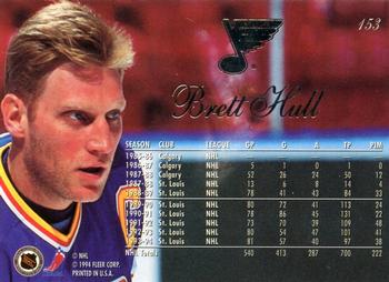 1994-95 Flair #153 Brett Hull Back