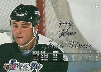 1994-95 Flair #176 Jason Wiemer Back