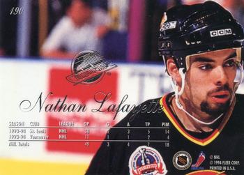 1994-95 Flair #190 Nathan Lafayette Back