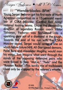 1994-95 Flair #215 Sergei Fedorov Back