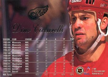 1994-95 Flair #46 Dino Ciccarelli Back