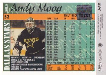 2001-02 Topps / O-Pee-Chee Archives - Relics #J-AM Andy Moog Back