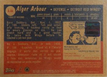 2001-02 Topps Heritage - Autographs #A-AA Al Arbour Back