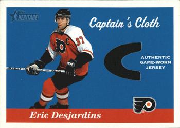 2001-02 Topps Heritage - Captain's Cloth #CC-ED Eric Desjardins Front