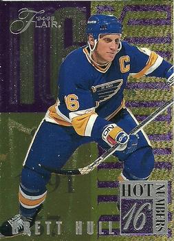 1994-95 Flair - Hot Numbers #4 Brett Hull Front
